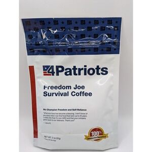 4Patriots Freedom Joe Survival Coffee Freeze Dried Instant 2oz Makes 30 Servings